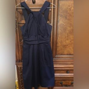 David’s Bridal Navy Halter dress Size 4